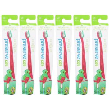 Preserve Kids Soft Bristle Red Toothbrush - 6 ct