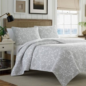 Island Memory Pelican Quilt & Sham Set Gray - Tommy Bahama - 1 of 4