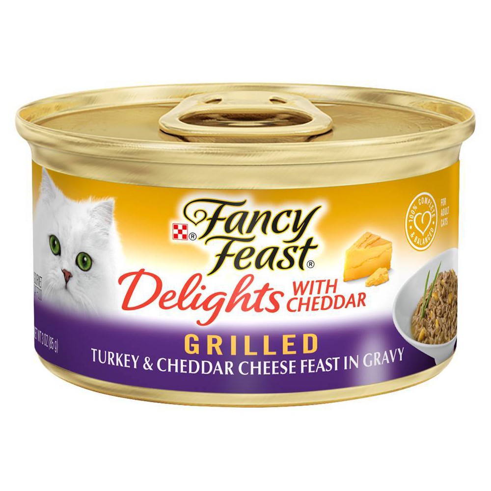 UPC 050000579341 product image for Purina Fancy Feast Delights with Cheddar Grilled Gourmet Wet Cat Food Turkey & C | upcitemdb.com