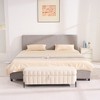 Aortzio 49.21”W Wide Velvet Upholstered Storage Bench - 4 of 4