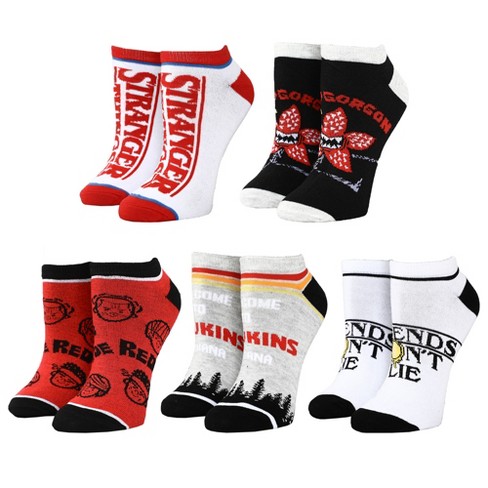 Stranger Things Logos Casual Ankle Socks For Men 5-pack : Target