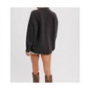Women's Brushed Terry Shacket - BluIvy - 2 of 4