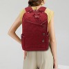 MaseiKar 15.6 inch Laptop Backpack for Women, Stylish Buttons Decor Daypack Fit 15.6 inch Notebook, Computer Notebook Bag with USB Charging Port - 2 of 4