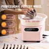 VEVOR Pottery Wheel, 11 inch Pottery Forming Machine, 350W Electric Wheel for Pottery with Foot Pedal and LCD Touch Screen, Pink - 3 of 4