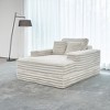 Lesly 55.12 in. Wide Square Arm Velvet Square Sectional Sofa Couch Modern Single Square - 4 of 4