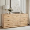 9/6-Drawer Dresser for Bedroom, Bedroom Dresser Wide Chest of Drawers with Golden Handles - ModernLuxe - 2 of 4