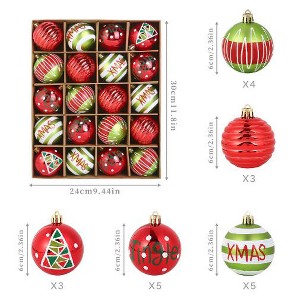 COZONY 20-Piece 2.36-Inch Shatterproof Christmas Ornament Ball Set - 1 of 4