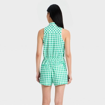 Women’s Sleeveless Knit Pleated Romper – All In Motion