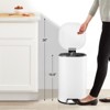 8 Gallon/30-Liter Bathroom Garbage Can, Step On Trash Can with Lid and Foot Pedal - 2 of 4
