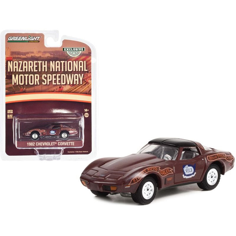 1982 Chevrolet Corvette Nazareth National Motor Speedway Official Pace Car Hobby Exclusive 1/64 Diecast Model Car by Greenlight, 1 of 4