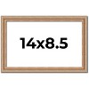 PosterPalooza | Photo Size Deco Brown Picture Frame - UV Acrylic, Foam Board Backing, Hanging Hardware - 2 of 4