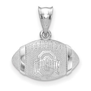 Black Bow Jewelry Sterling Silver Ohio State Buckeyes NCAA Pendant - 1 of 3