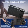 Simzlife 80Qt Outdoor Portable Car Refrigerator with Wheels,Portable Car Refrigerator Electric Cooler, Black - 4 of 4