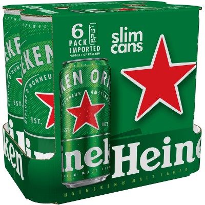 Heineken Imported Premium Lager Beer - 6pk/12 fl oz Cans
