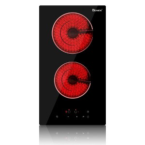 ZACHVO 12 inches 3500W 2 Burners Built-In Induction Cooktop with Touch Control,220V~240V,9 Power Levels & 1–99 Minutes Timer - 1 of 4