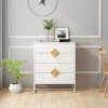 Accent Cabinet Modern with Square Handles and 4 Drawers for Bedroom 31.5in-3irtyhousy - 2 of 4
