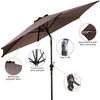 Tangkula 9 Ft Patio Table Market Umbrella Yard Outdoor w/ Heavy-duty Umbrella Base - 3 of 4