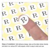 Unique Bargains Scrapbooking Crafts Round Self-Adhesive Alphabet Letter Stickers 15 Pcs - 3 of 4