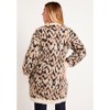 June + Vie by Roaman's Women's Plus Size Leopard-Print Eyelash Cardigan - 3 of 4
