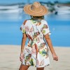 Women's Tropical Plunging Dolman Sleeve Cover-Up Mini Dress - Cupshe - image 4 of 4