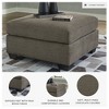 Signature Design by Ashley Contemporary Mahoney Oversized Accent Ottoman, Chocolate - 3 of 4