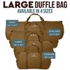 Bear & Bark Large Canvas Duffel Bag - Desert Brown 42"x16" - 138lb - Military and Army Cargo Style Carryall Duffle - 3 of 4