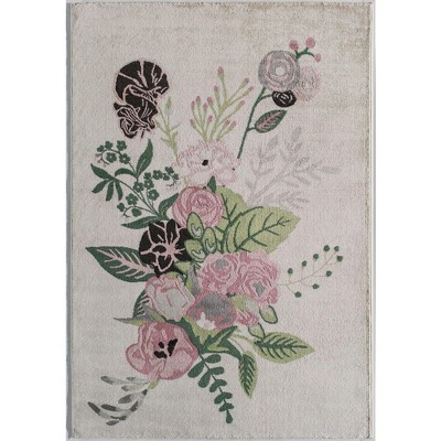 Rugs America Hanna Floral Transitional Area Rug