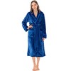 PAVILIA Fleece Robe For Women, Plush Warm Bathrobe, Fluffy Soft Spa Long Lightweight Fuzzy Cozy, Satin Trim - 2 of 4