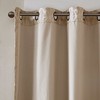 PAGED Knitted Jacquard Damask Total Blackout Grommet Top Curtain Panel, Privacy Curtain for Bedroom & Living Room - 4 of 4