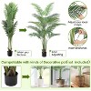 Garvee 6/7ft Artificial Palm Tree - Fake Palm Tree Fake Tropical Paradise Palm Tree in Pot with Real Bark Design and Adjustable Branches - 3 of 4