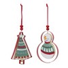 Melrose Metal Cookie Cutter Ornament (Set of 12) - 2 of 4