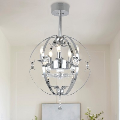 Bella Depot 20" Metal Caged Ceiling Fan with Light and Remote