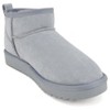 Soda MUTUAL Women's Faux Fur Mini Snow Ankle Boots - 3 of 4