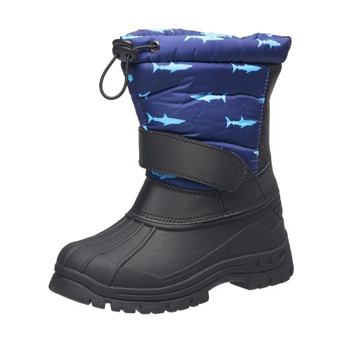 Coxist Kid's Snow Boot - Winter Boot For Boys And Girls In Shark