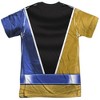 Popfunk Power Rangers Dino Fury Gold Ranger Front-Back Print Adult Sublimated Costume T-Shirt - 2 of 4