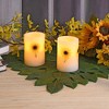 2ct Dried Flowers Led Flickering Candle : Target