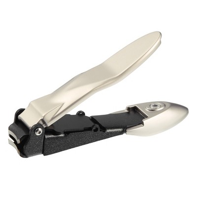 Unique Bargains Stainless Steel Nail Clippers Portable Nail Cutter Trimmer for Nail Care 1Pc
