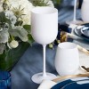 Posh Setting 12 oz White Plastic Disposable Stemmed Wine Cup - 5 Pack - 3 of 3
