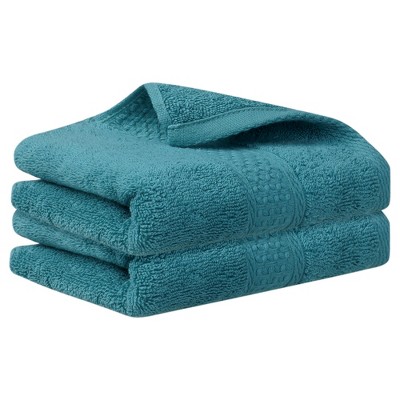 Unique Bargains Bathroom Quick Drying Cotton Hand Towel 13" x 30" 2 Pcs