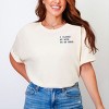 Simply Sage Market Embroidered I Closed My Book To Be Here Garment Dyed Tee - 3 of 4