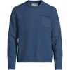 Lands' End Men's Long Sleeve Textured Cotton Crewneck Sweater - 3 of 3