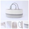 REGALWOVEN Woven Cotton Rope Storage Basket with Handles for Living Room 2 Pcs - 3 of 4