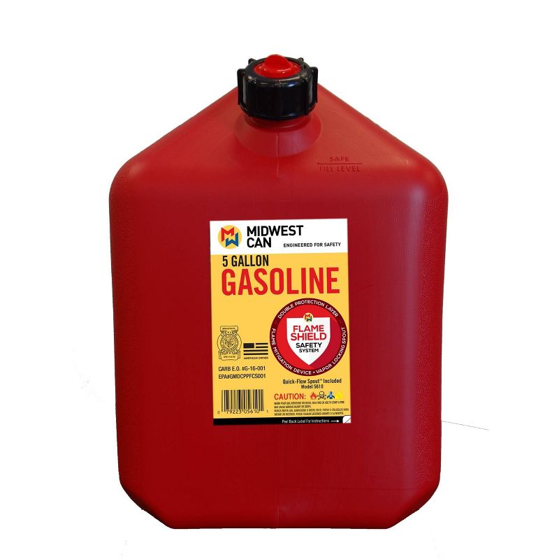Midwest Can 5gal Gas Can Red Midwest Can, 4 of 5