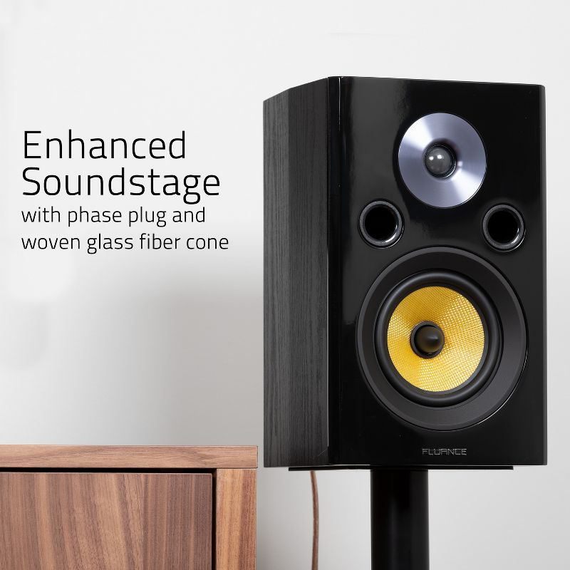 Fluance Signature HiFi 2-Way Bookshelf Surround Sound Speakers for a 2-Channel Stereo or Home Theater System, 5 of 10