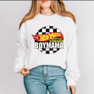 Simply Sage Market Hot Mess Boy Mama Sweatshirt - 1 of 4