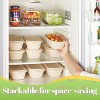 50-Pack 34oz Biodegradable Sugarcane Pulp Food Containers with Lids - 4 of 4