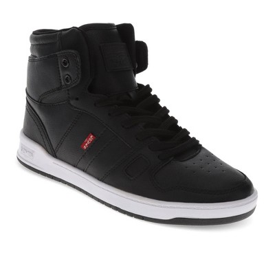 Levi's Womens BB Hi Perf UL Synthetic Leather Casual Lace Up Sneaker Shoe, Black, Size 7