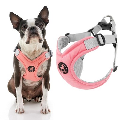 Gooby Memory Foam Step in Harness Pink, Small