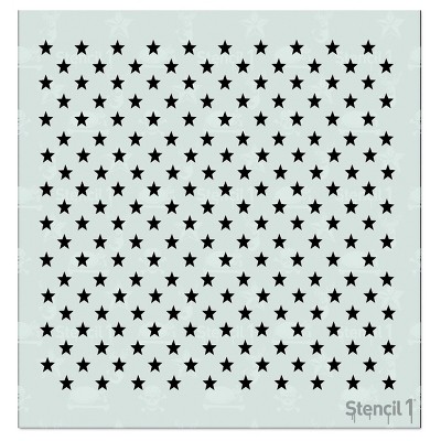 Stencil1 Star Repeating - Stencil 5.75" x 6"