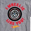 Men's - Hot Wheels - Valentine's I Wheelie Like You Short Sleeve Graphic T-Shirt - 2 of 4